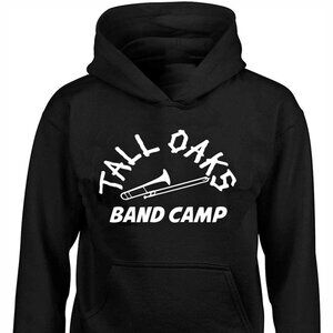 New Tall Oaks Band Camp Black Hoodie Fleece Sweatshirt